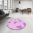 thumbnail image 4 of Ahgly Tapis Rectangulaire Lavable en Machine Intérieur Transitionnel Violet Violet, 2 Pieds x 5 Pieds, 4 of 7