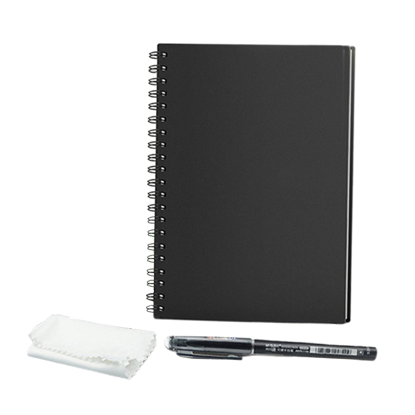 S SERENABLE Cahier Intelligent Réutilisable Planificateur Cahier Effaçable Papier Bloc-Notes à Spirale Carnet de Poche Journal Intime Bureau École Dessin Cadeau A6