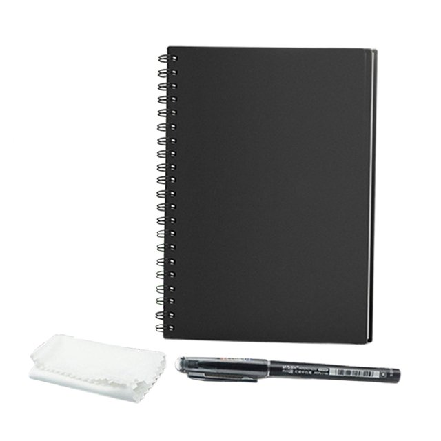 S SERENABLE Cahier Intelligent Réutilisable Planificateur Cahier Effaçable Papier Bloc-Notes à Spirale Carnet de Poche Journal Intime Bureau École Dessin Cadeau A6