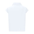 thumbnail image 4 of hotojiny Womens Sleeveless Button down Shirt Summer Cotton Linen Collar Tops Lightweight Solid Blouses with Pockets, 4 of 6