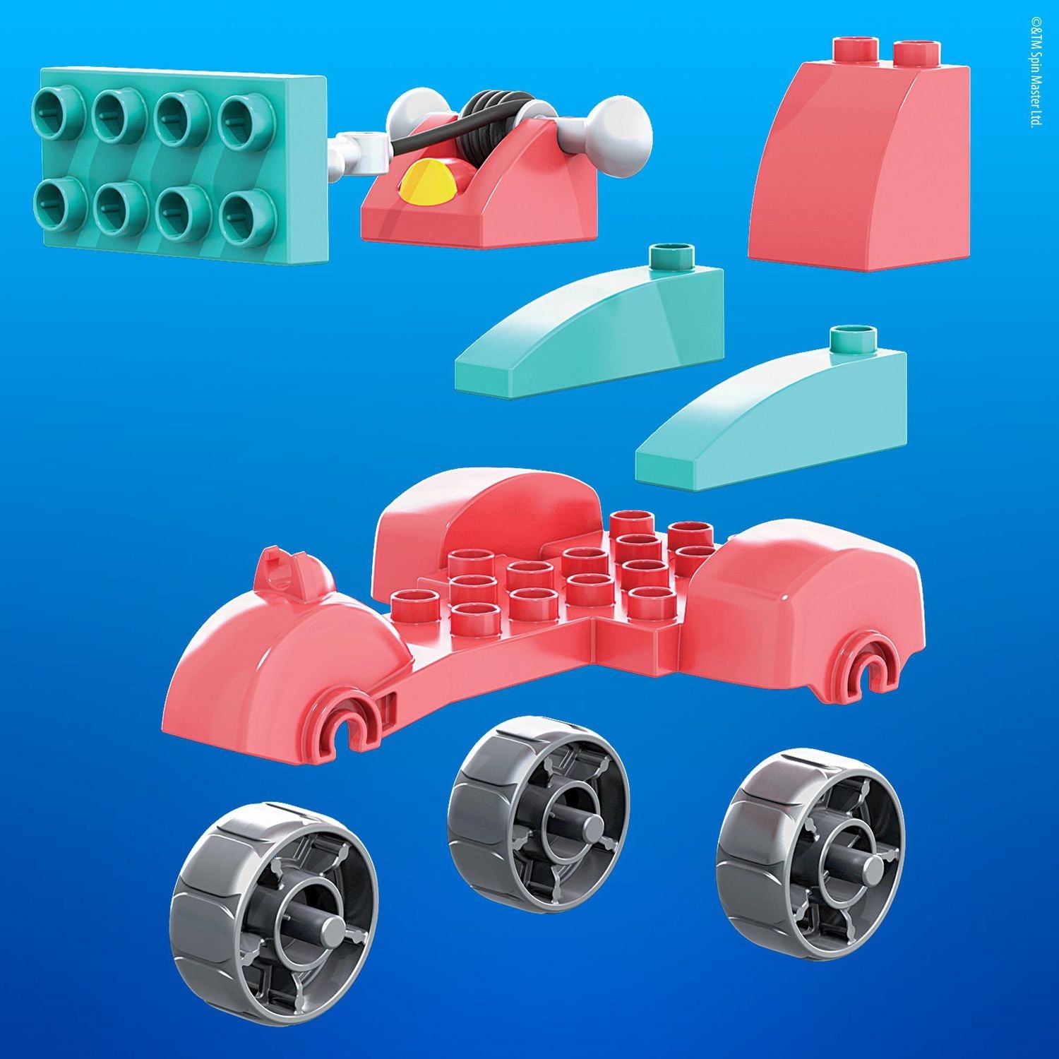 Mega Bloks PAW Patrol Liberty's City Scooter GYH94, Building Toys for Toddlers - 10 Blocks
