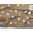 thumbnail image 3 of Soimoi Polyester Crepe Fabric Berries & Damask Decorative Print Fabric by The Yard 42 Inch Wide, 3 of 3