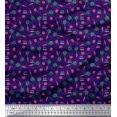 thumbnail image 1 of Soimoi Poly Georgette Fabric Text,Tomato & Carrot Vegetable Fabric Prints by Yard 52 Inch Wide, 1 of 3