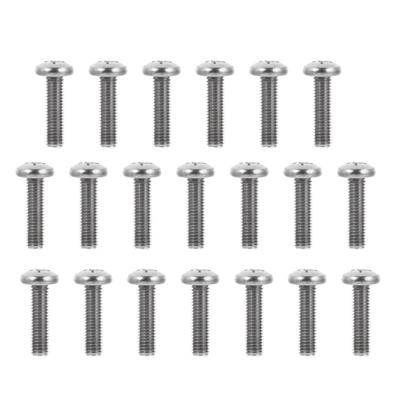 20pcs Cross Recessed Pan Head Screws Stainless Steel M8 Screws TV Mount Screws
