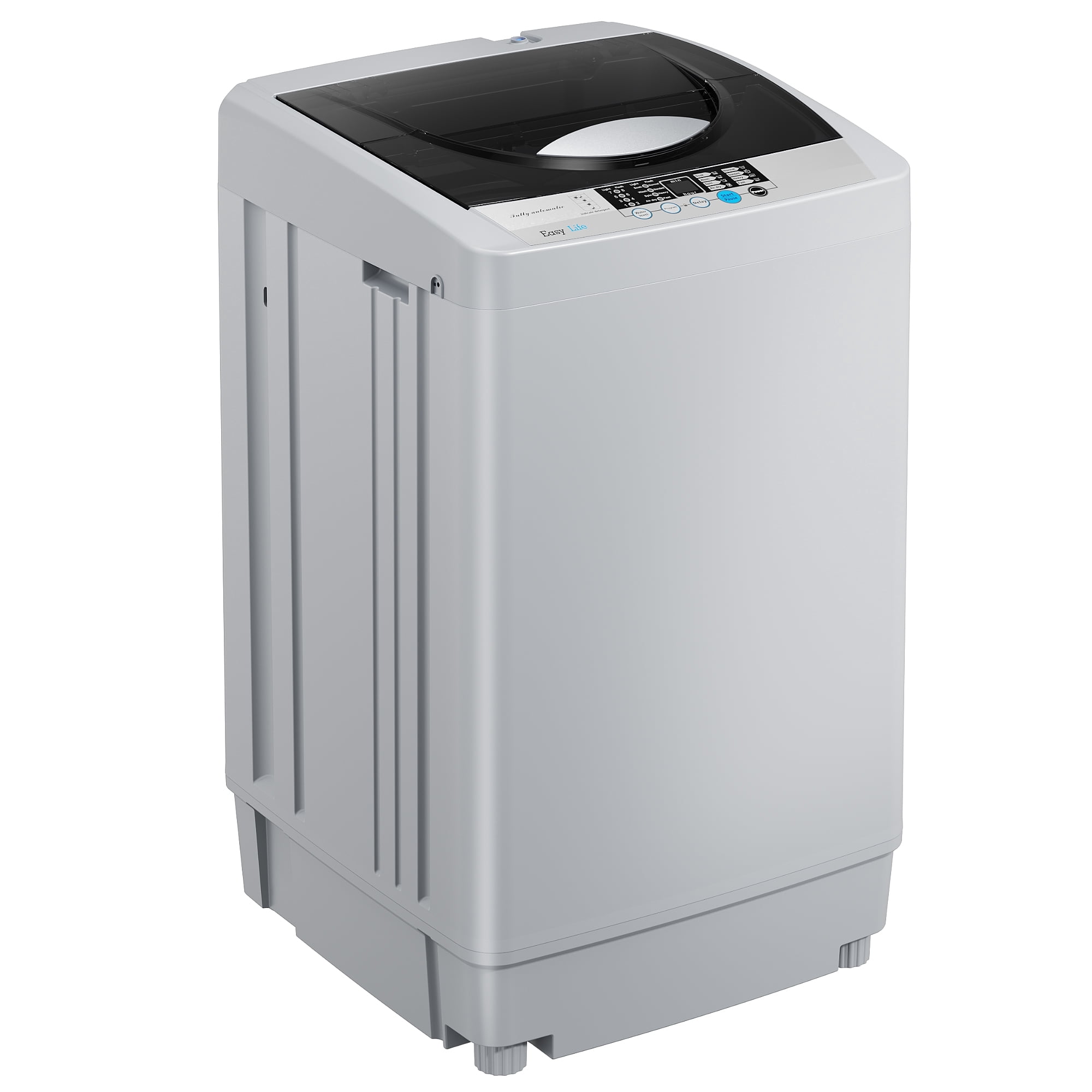 Simzlife Portable Compact Washing Machine 1.59 Cu.Ft/11LBS Capacity, 8 Wash Programs 8 Water Levels w/ Drain Pump & LED Display for Apartment, RV, Home