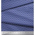 thumbnail image 2 of Soimoi Polyester Crepe Fabric Leaves Small Print Sewing Fabric Yard 42 Inch Wide, 2 of 3