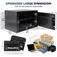 thumbnail image 2 of Voncabay Steel Money Safe Box for Home with Fireproof Money Bag for Cash Safe, Security Safe Box for Money Safe with Keys, 0.8 Cubic Feet Lock Box Fireproof Safe with Keypad Lock, 2 of 6