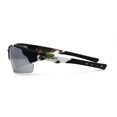thumbnail image 4 of Mens Xloop Hunters Camo Half Rim Plastic Sunglasses Brown Green Silver Mirror, 4 of 4