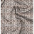 thumbnail image 1 of Soimoi Orange Poly Georgette Fabric Leopard Animal Skin Print Fabric by the Yard 52 Inch Wide, 1 of 6