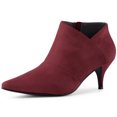 thumbnail image 1 of Unique Bargains Bottines à Talon Kitten à Bout Pointu pour Femmes, 1 of 6