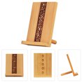 thumbnail image 1 of FONDOTIN 1Pcs Bamboo Phone Stand Beige Portable Stand for Tablet and Mobile Phone, 1 of 7
