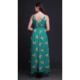 thumbnail image 3 of Bimba Robe Longue à Imprimé Floral pour Femmes, Bretelles Spaghetti, Col en V, Maxi, Tenue de Plage - Petit, 3 of 4