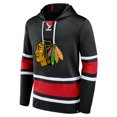 thumbnail image 1 of Men's Chicago Blackhawks Puck Deep Lace-Up Pullover Hoodie - Black, 1 of 3