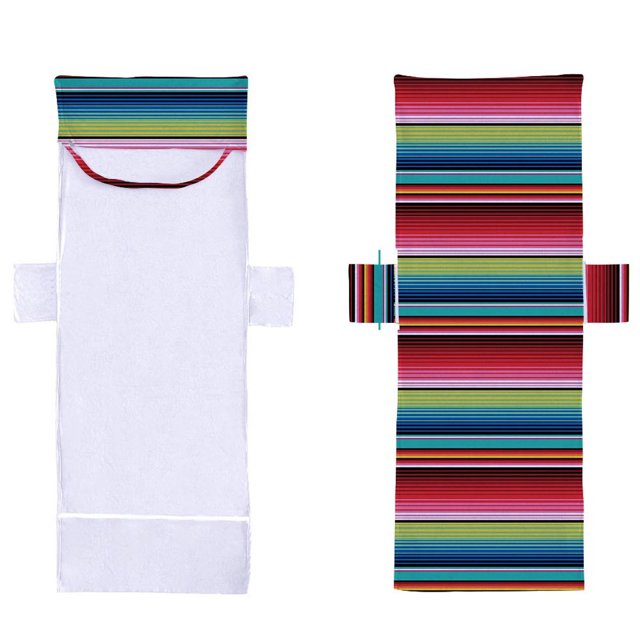 Recliner Chair Covers for Reclining Chair Stripe Chair Cover Printed Beach Towel Polyester Cotton Lounge Chair Towel Recliner Chair Covers with Pockets Beach Chair Covers with Pockets