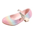 thumbnail image 1 of FhsagQ Slippers Kids Shoes Slippers Size 12 Children Shoes Thick High Heeled Sandals Fashionable Colorful Shoes Princess Performance Shoes Kids Shoes Slippers Size 1 Kids Sandals Slippers Size 1 30, 1 of 8
