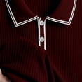 thumbnail image 4 of Timegard Fall Shirts for Men Lapel V Neck Button Long Sleeve Work Business Casual Solid Color Comfy Tops, 4 of 6
