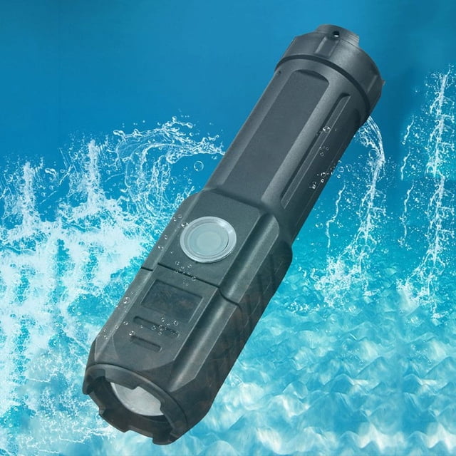 USB Rechargeable Flashlight Telescopic Zoom Glare Flashlight Telescopic Zooms Light Usb Charging 18650 Portable Flashlight Torch For Camping A