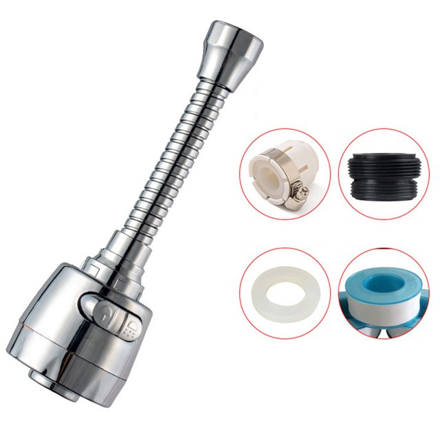 Coofit Tap Head 360 Degree Splash-proof Swivel Faucet Sprayer Water Saving Faucet