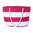 thumbnail image 2 of RXIRUCGD Sac de Plage Estival Tropical à Rayures pour Femmes, Sacs Fourre-Tout Réutilisables, Sac d'Épicerie à Bandoulière avec Poche à Fermeture Éclair, 2 of 7