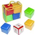 thumbnail image 1 of Kids DIY Education Playing Dice Colorful Pocket Photo Pocket Foam Stacking Blocks Educational Toys, 1 of 5