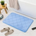 thumbnail image 4 of Dvkptbk Rugs Ultra Absorbent Non-Slip Memory Foam Machine Washable Soft Velvet Bath Mats Floor Mat Easier to Dry for Bathroom Floor Bath Mats Bath Rugs Bathroom Decor, 4 of 9
