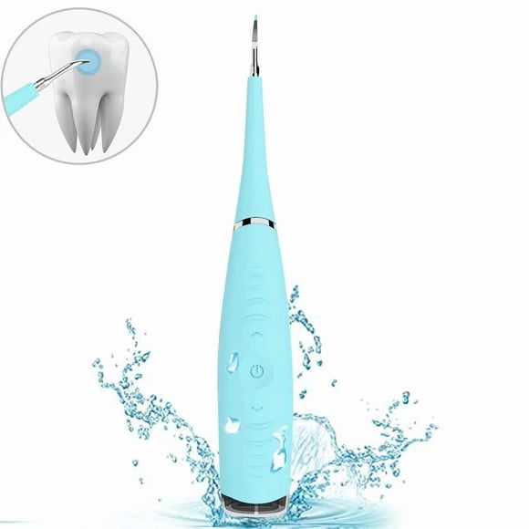 Electric Household Dental Calculus Remover,High-Frequency Vibration Tartar Scraper Tartar Remover for Dental Calculus,Tooth Stains, Plaque Removal, 5 Adjustable Modes Clean Tool(Blue)