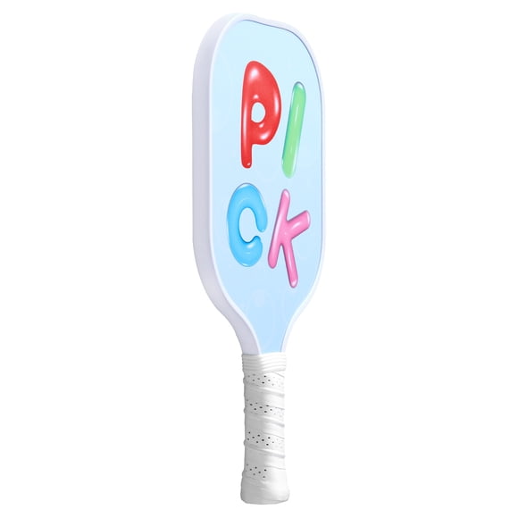 KFFKFF Kids Pickleball Paddle, Lightweight Youth Pickleball Paddle with Small Grip and Cute Pattern, Fiberglass Pickle Ball Racket & Honeycomb Core, Child Size