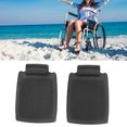 thumbnail image 1 of Wheelchair Footrest, Elevating Legs Nylon Wheelchair Foot Pedal Sturdy 2pcs  For Replacement, 1 of 8