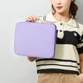 thumbnail image 4 of 13.8" Tablet Sleeve Organizer Bag, Multi-Layer Electronics Storage Case, Waterproof Nylon Travel Portfolio Pouch with Document Compartment, Protective Laptop Carrying Case for Business, 5, 4 of 6