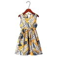 thumbnail image 2 of 2025 Robes Filles Col Ras du Cou Été Sans Manches Robes d'Été Robes pour Plage Décontractée Robe à Imprimé Floral 18-24, 2 of 3