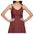thumbnail image 4 of Moomaya Printed Sleeveless Long Maxi Dress Spaghetti Straps With Lace Trim, 4 of 6