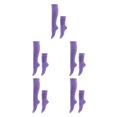 thumbnail image 1 of mmirethe 2piece Embrace Active Lifestyle With Polyester Made Slouch Socks Breathable Light Purple 5Set, 1 of 6