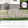 thumbnail image 3 of vidaXL Panier à Gabions Arqué pour Fleurs en Fer Galvanisé, 3 of 6