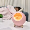 thumbnail image 3 of Famelof Cute Touch Dimming Kitten Night Light Bedside Charging Lamp Decor (Pink), 3 of 7