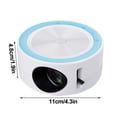 thumbnail image 4 of Projecteur de Films pour l'Extérieur Usemini, Projecteur Portable 1080P, Projecteur de Films Extérieur Projecteur Vidéo Led pour la Maison, Projecteur de Films avec Interface Usb et Télécommande, 4 of 5