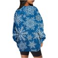 thumbnail image 4 of 2023 Chandail en Molleton de Noël pour Femmes en Solde Col Rond Mode Décontractée Manches Longues Imprimé de Noël, 4 of 5