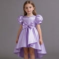 thumbnail image 3 of HXWCHs Robe à Carreaux Élégante en Satin Dos Nu Robe de Concours pour Filles Performance sur Scène et Violet 4-5 Ans, 3 of 5