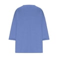 thumbnail image 4 of AherBiu Plus Size T Shirts for Women V Neck Loose Comfy Basic Tees Summer Workout Oversized Tshirt Tops, 4 of 6