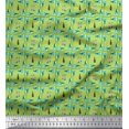 thumbnail image 1 of Soimoi Green polyester Crepe Fabric Colorful Bottle Print Fabric by the Yard 52 Inch Wide, 1 of 3