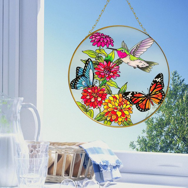 TopLLC Colorful Hummingbird Decoration Pendant Home Garden Decoration on Clearance