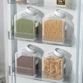 thumbnail image 1 of Distributeur de Riz Hermétique et Récipient de Stockage de Farine - Bac à Grains en Plastique Transparent pour L'Organisation Du, Clair, JKODE, 1 of 9