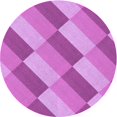 thumbnail image 1 of Ahgly Tapis Rond Lavable en Machine Intérieur Transitionnel Violet Violet, 4 Pieds Rond, 1 of 7