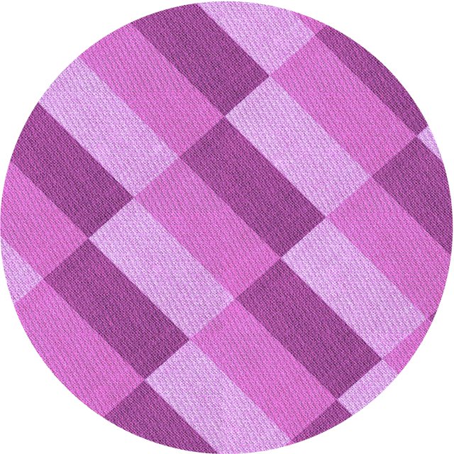 Ahgly Tapis Rond Lavable en Machine Intérieur Transitionnel Violet Violet, 4 Pieds Rond