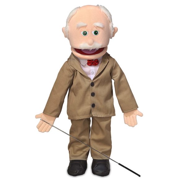 25" Pops, Peach Grandfather, Full Body, Ventriloquist Style Puppet