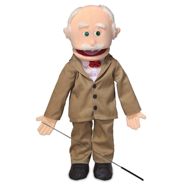 25" Pops, Peach Grandfather, Full Body, Ventriloquist Style Puppet