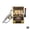 Gold fruit machine, variant on Mini Slot Machine Coin Bank Toy with Realistic Jackpot Lever, Fun Casino Game for Kids & Adults, Novelty Desk Decor & Cake Topper, Silver/Gold, 2.73" x 1.17"