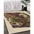 thumbnail image 3 of Ahgly Company Tapis d'Intérieur Rectangulaire Transitionnel Jaune Lavable à la Machine, 2 Pieds x 5 Pieds, 3 of 7