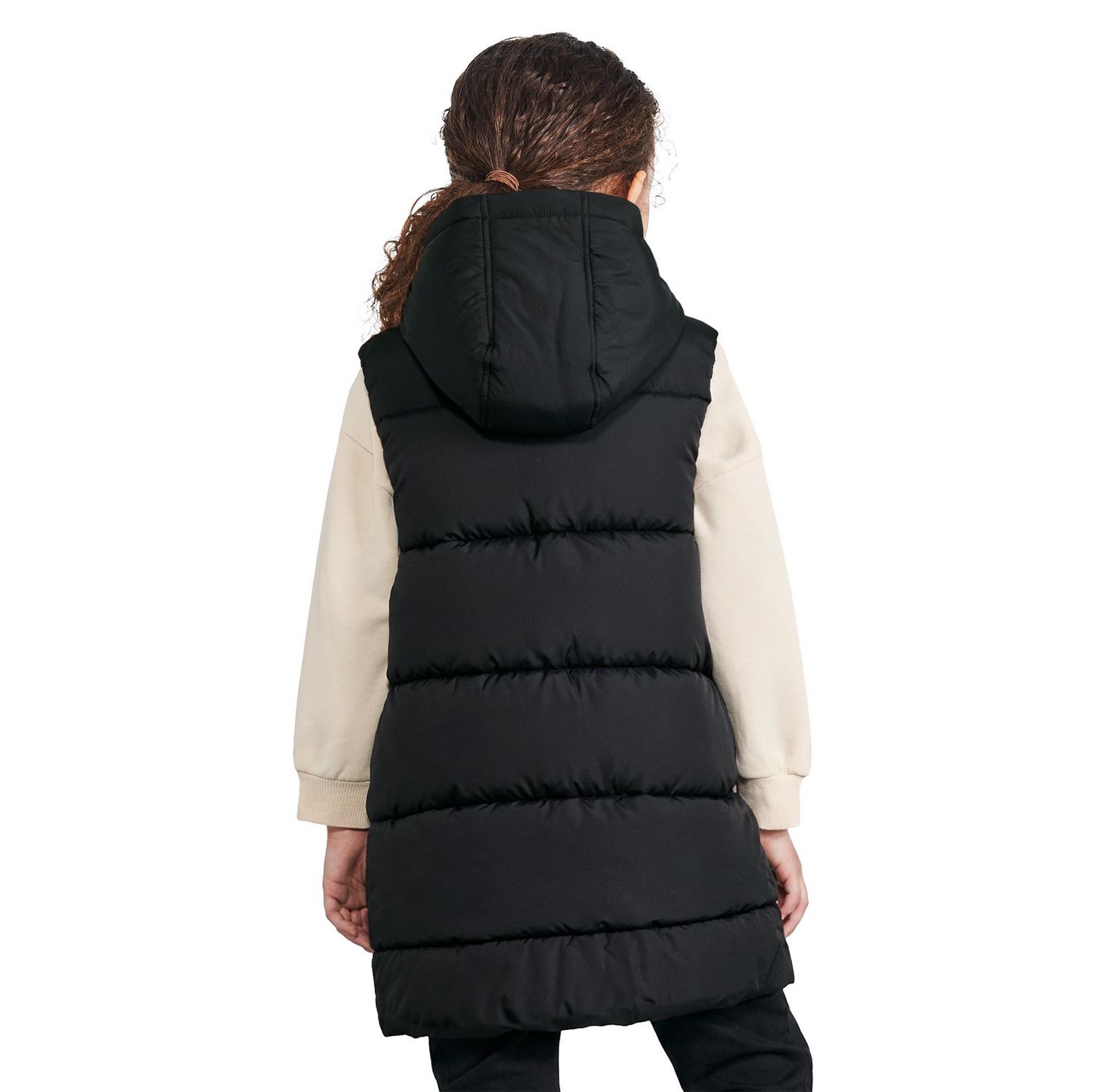 Manteau long piqué sans manches George pour filles