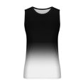 thumbnail image 3 of IROINID Débardeurs pour Hommes, Mode Décontractée, Impression Dégradée, Col Rond, Sport, 3 of 4