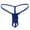 Blue, variant on GDREDA Men's Crotchless Underwear Mens Personality Fashion Casual Sexy Mini Thong Underwear Hole Opening Binding Type T Pants Purple,One Size